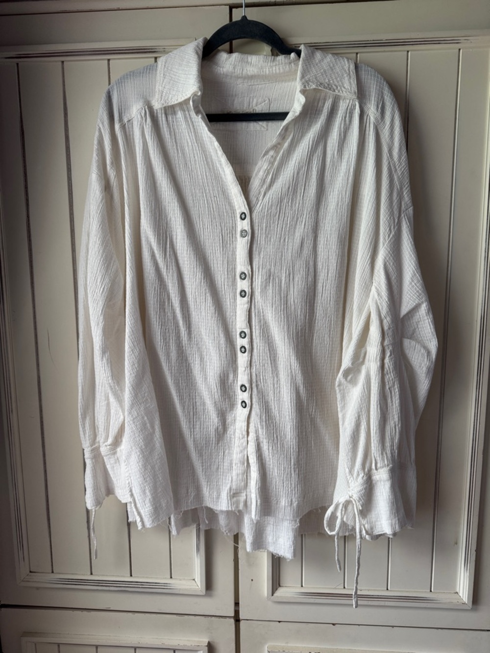 We the free  Button-Front Textured Shirt